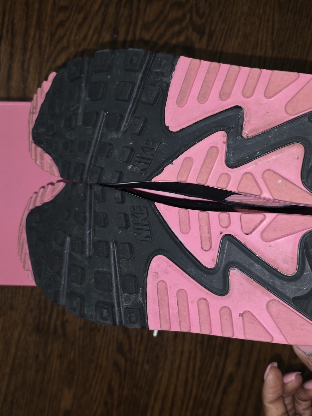 Nike Women’s Gray, Pink & Black Air-Style Sneakers - Picture 5 of 11